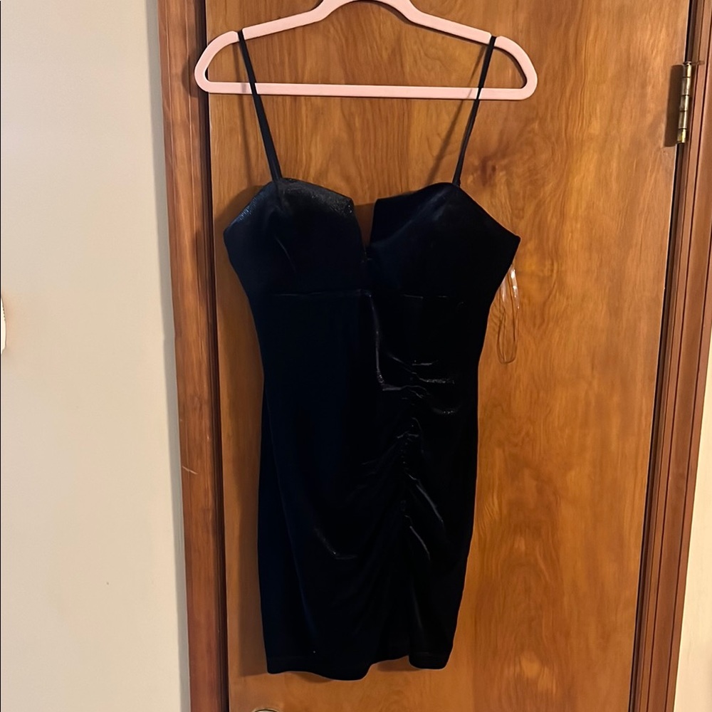 Elegant Black Velvet Dress